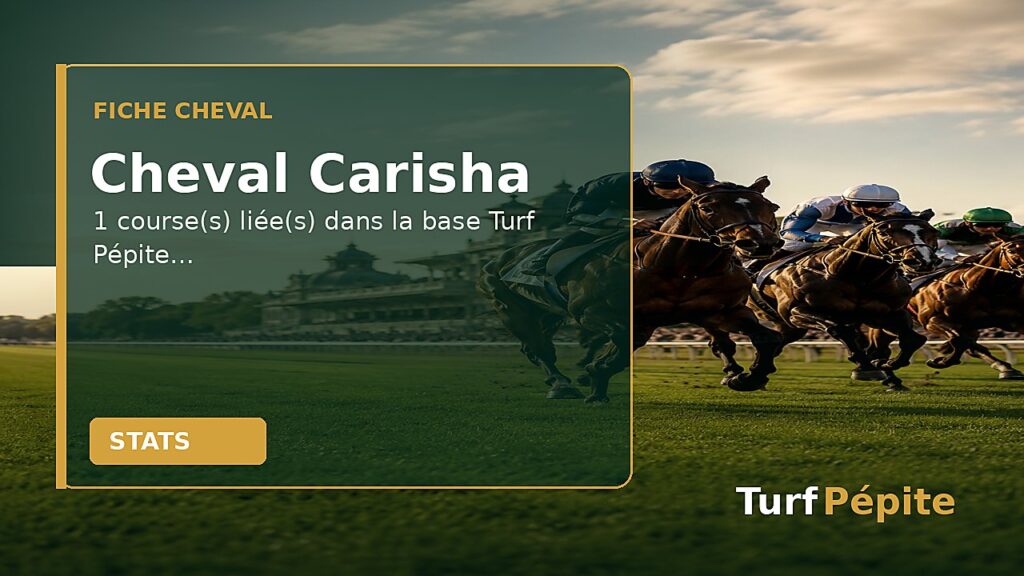 Cheval Carisha : fiche, courses et statistiques