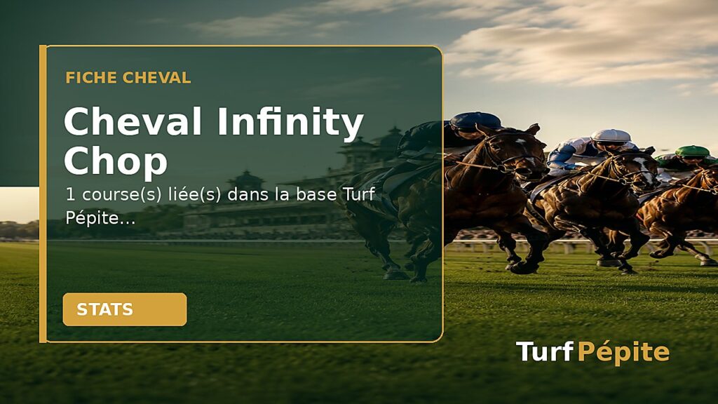 Cheval Infinity Chop : fiche, courses et statistiques