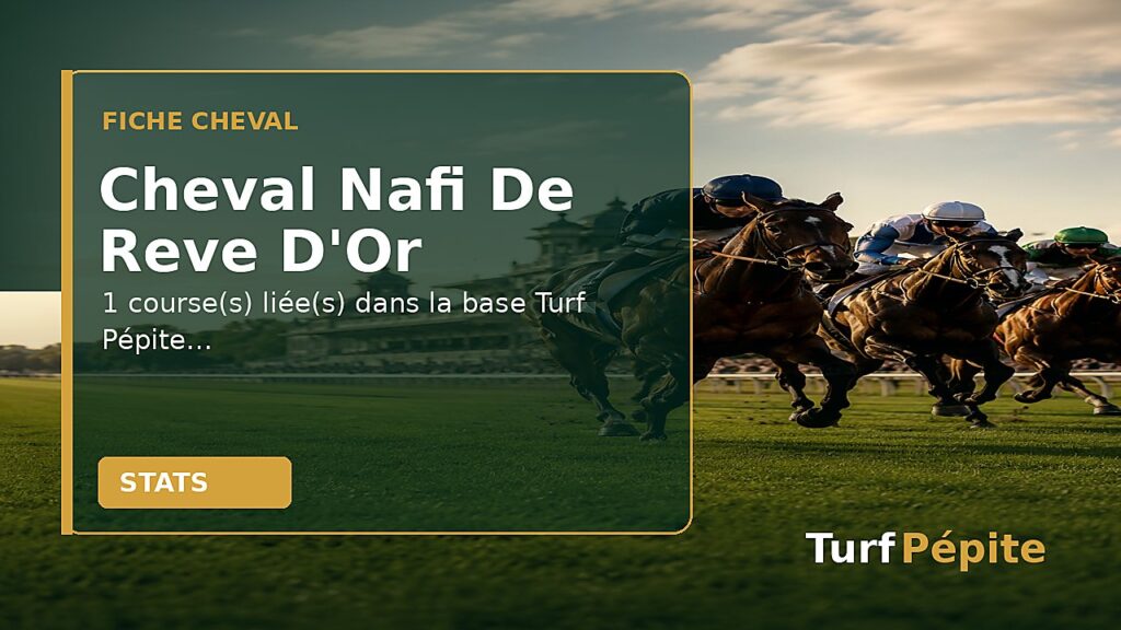 Cheval Nafi De Reve D'Or : fiche, courses et statistiques