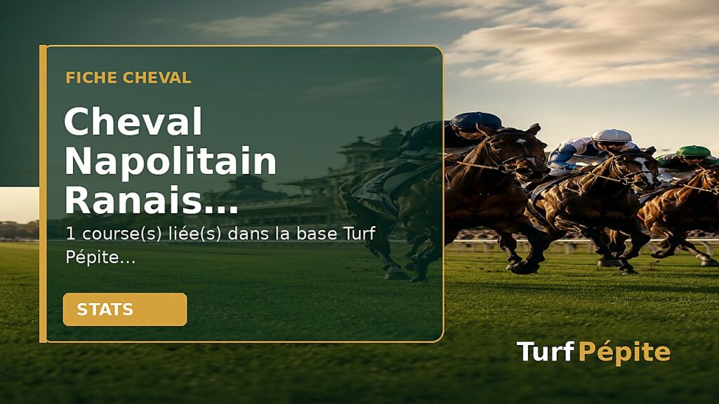 Cheval Napolitain Ranais : fiche, courses et statistiques