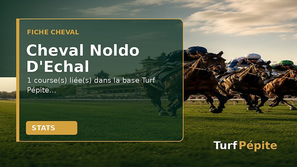 Cheval Noldo D'Echal : fiche, courses et statistiques