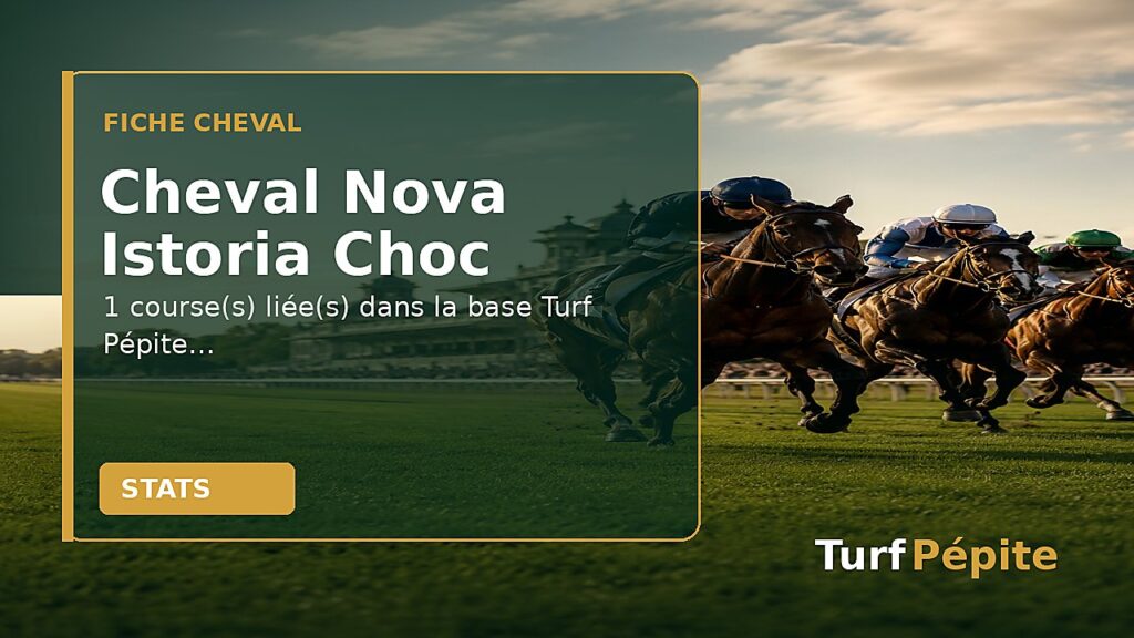 Cheval Nova Istoria Choc : fiche, courses et statistiques