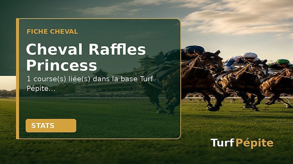 Cheval Raffles Princess : fiche, courses et statistiques