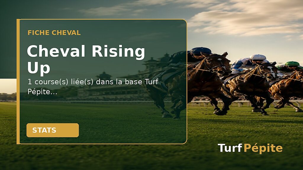 Cheval Rising Up : fiche, courses et statistiques