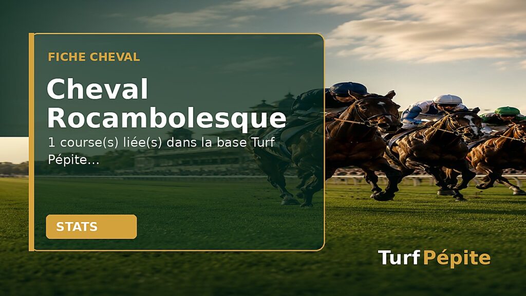 Cheval Rocambolesque : fiche, courses et statistiques