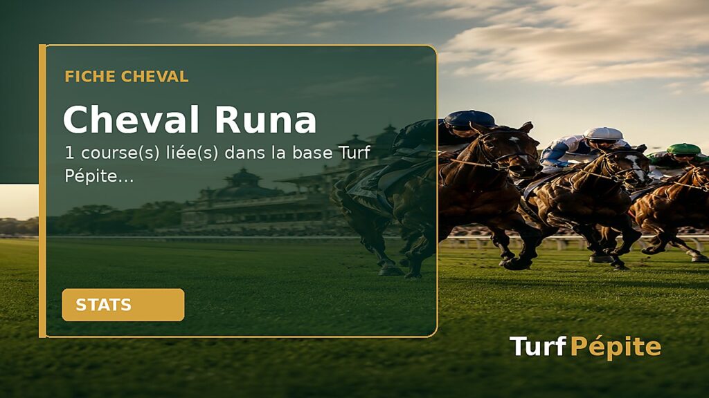 Cheval Runa : fiche, courses et statistiques