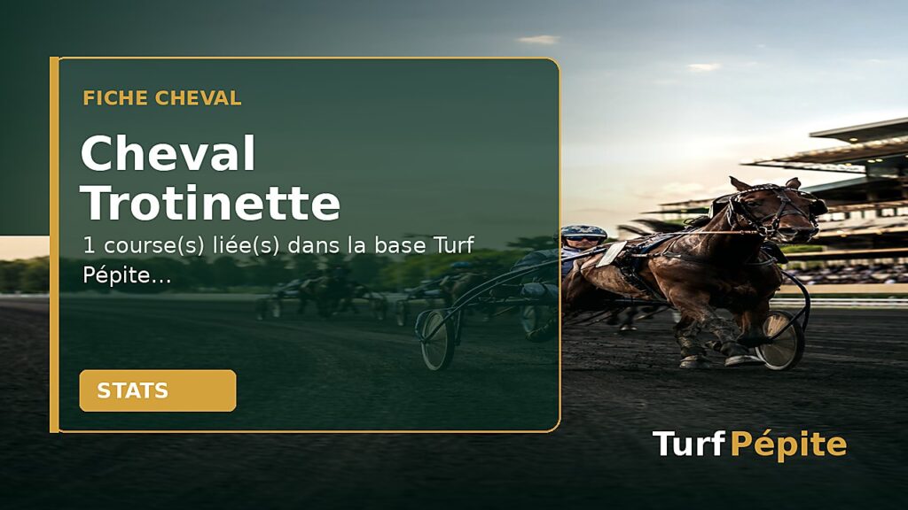 Cheval Trotinette : fiche, courses et statistiques