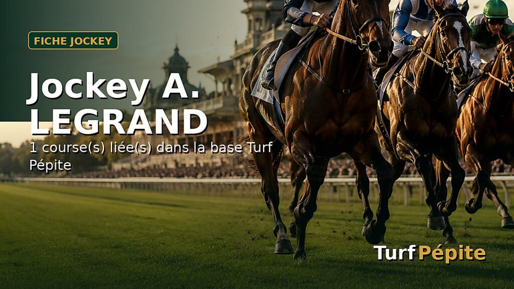 Jockey A. LEGRAND : fiche, courses et statistiques