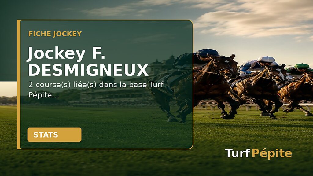 Jockey F. DESMIGNEUX : fiche, courses et statistiques