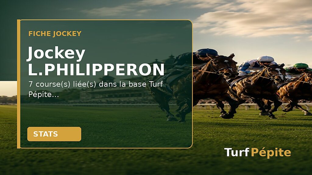 Jockey L.PHILIPPERON : fiche, courses et statistiques