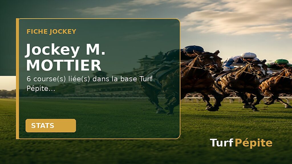 Jockey M. MOTTIER : fiche, courses et statistiques