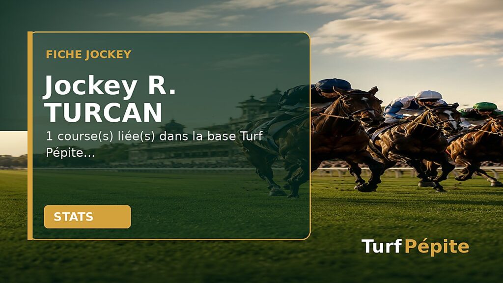 Jockey R. TURCAN : fiche, courses et statistiques