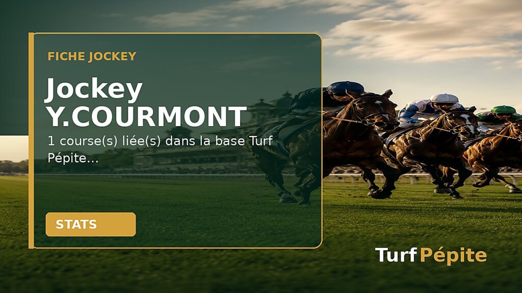 Jockey Y.COURMONT : fiche, courses et statistiques