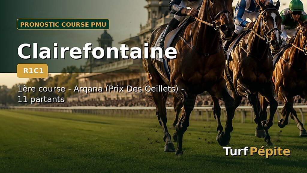 Pronostic Clairefontaine 1ère course - Arqana (Prix Des Oeillets) du 2026-06-29
