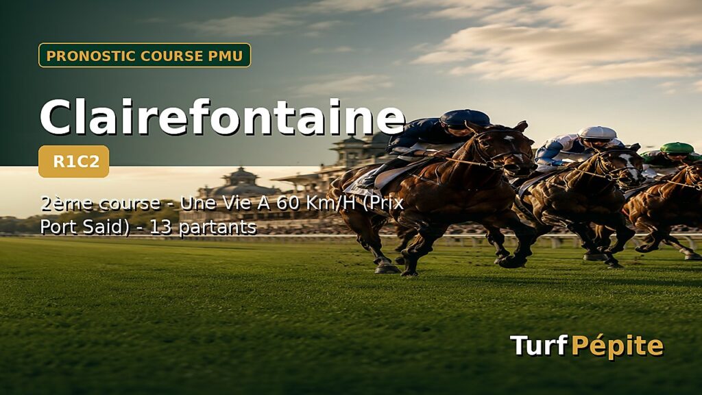 Pronostic Clairefontaine 2ème course - Une Vie A 60 Km/H (Prix Port Said) du 2026-06-29
