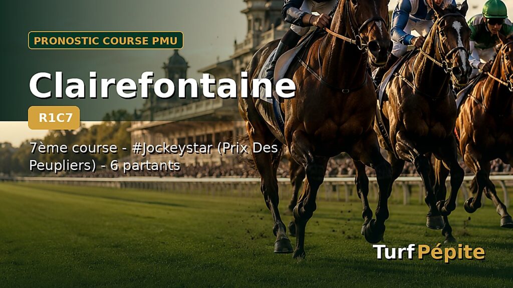 Pronostic Clairefontaine 7ème course - #Jockeystar (Prix Des Peupliers) du 2026-06-29