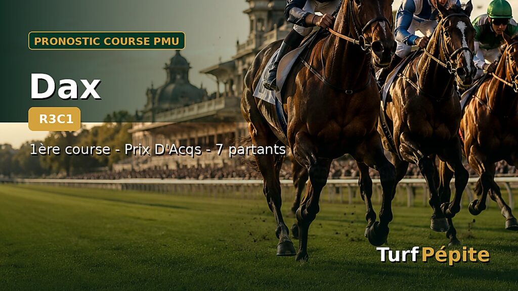 Pronostic Dax 1ère course - Prix D'Acqs du 2026-06-29