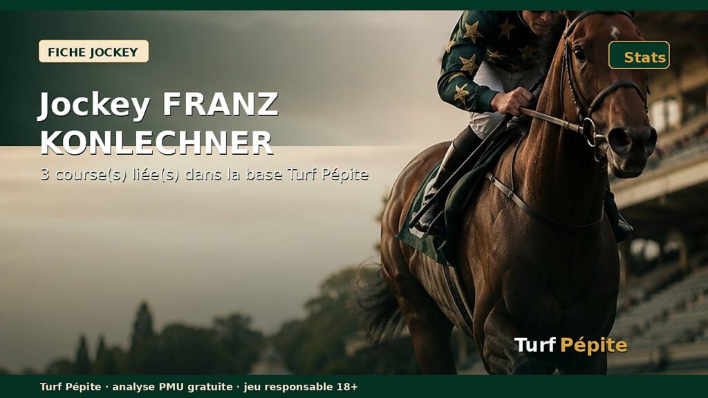 Jockey FRANZ KONLECHNER : fiche, courses et statistiques