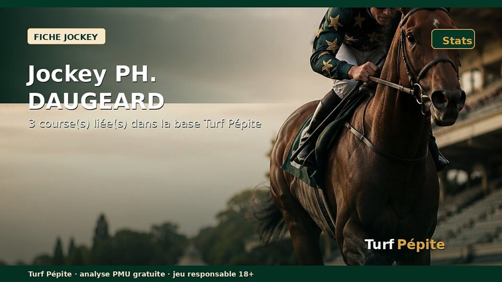 Jockey PH. DAUGEARD : fiche, courses et statistiques