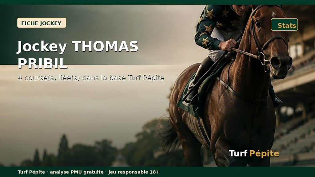Jockey THOMAS PRIBIL : fiche, courses et statistiques