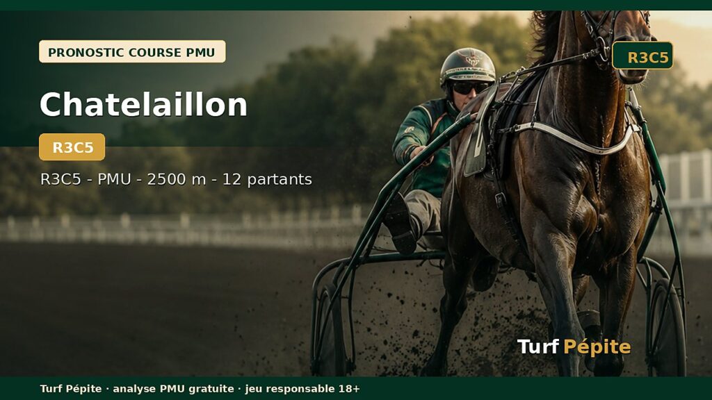 Pronostic Chatelaillon 5ème course - Prix Du Bistrot De La Genette du 12 juillet 2026