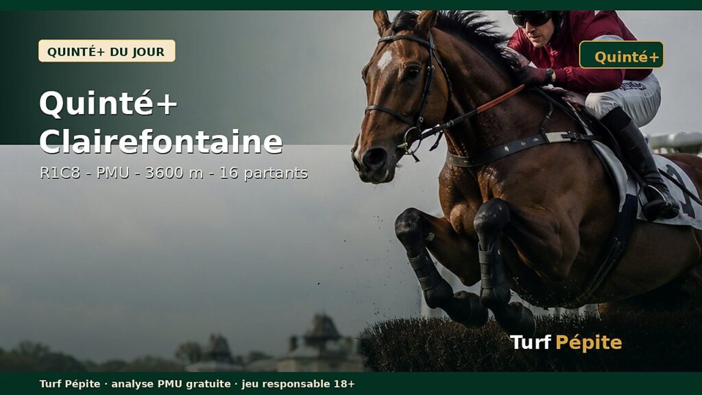 Pronostic Quinté du jour (17 août 2026) à Clairefontaine